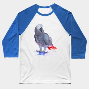 African Grey Parrot Baseball T-Shirt